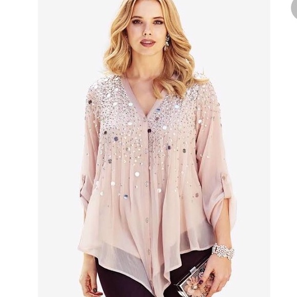 roamans sequin tops